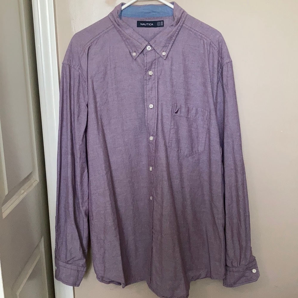 Men’s nautica button down shirt size 2Xl EUC